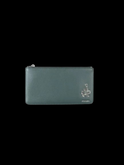 Prada Bellhop Green Pouch