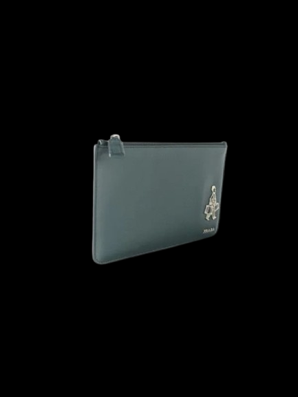 Prada Bellhop Green Pouch