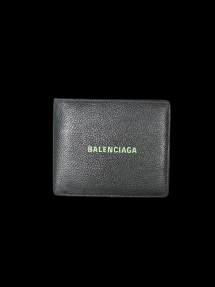 Balenciaga Basic Logo Black Wallet