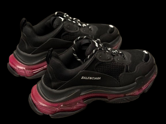 Balenciaga Triple S Clear Sole Neon Pink